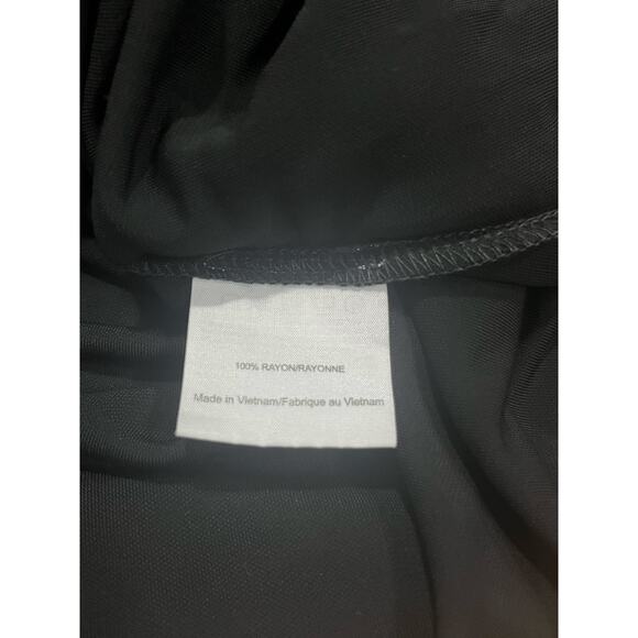 Tory Burch Black Deena Beetle Embellished Rhinestone Rayon Stretch Dress Sz Xs - Picture 8 of 9